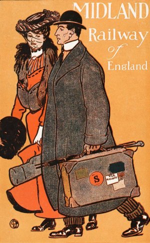 Midland Railway of England by Edward Penfield Oil Painting