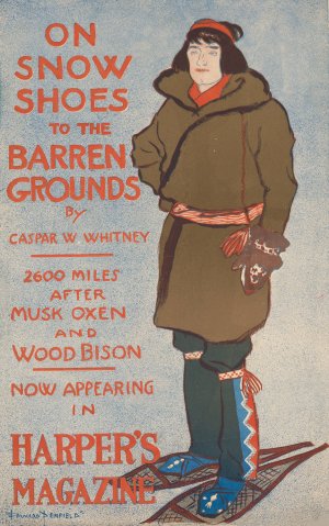 On snow-shoes to the barren grounds by Caspar Whitney by Edward Penfield Oil Painting