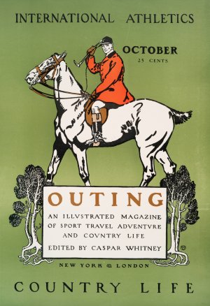 Outing, Illustrated Magazine of Sport Travel Adventure and Contry Life Edited by Caspar Whitney by Edward Penfield Oil Painting