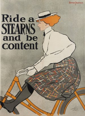 Ride a Stearn and Be Content by Edward Penfield Oil Painting