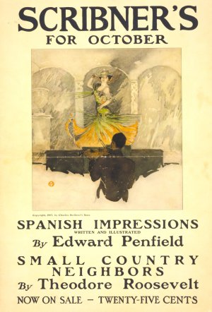 Scribner's for October by Edward Penfield Oil Painting