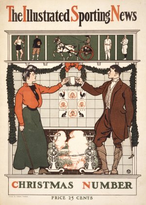 The Illustrated Sporting News. Christmas Number by Edward Penfield Oil Painting
