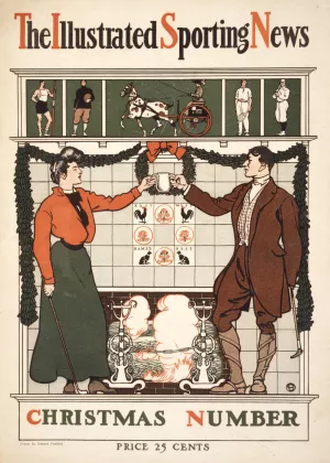 The Illustrated Sporting News. Christmas Number by Edward Penfield Oil Painting