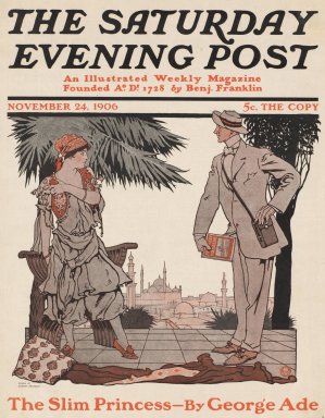 The Saturday evening post, November 24, 1906 by Edward Penfield Oil Painting