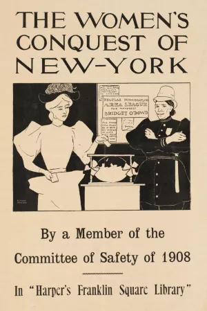 The women's conquest of New-York by a member of the Committee of Safety of 1908 by Edward Penfield Oil Painting