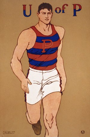 U of P by Edward Penfield Oil Painting