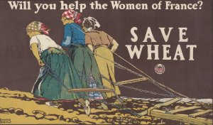 Will you help the women of France, Save wheat by Edward Penfield Oil Painting