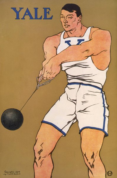 Yale  by Edward Penfield - Hand-Painted Oil Painting Reproduction