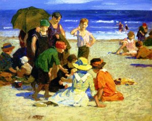 A Family Outing 2 Oil painting by Edward Potthast