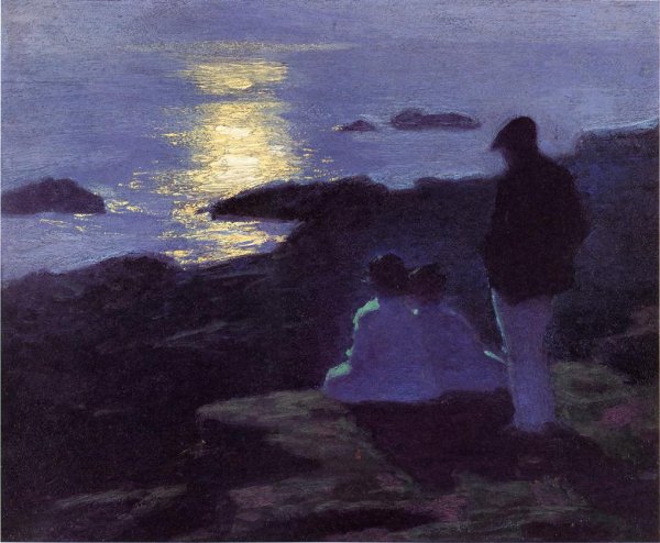 Main Product Photo of A Summer's Night Painting by Edward Potthast