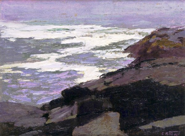 Approaching Storm by Edward Potthast - Hand-Painted Oil Painting Reproduction