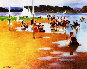 Bathers painting by Edward Potthast