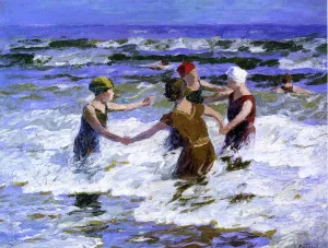 Beach Fun painting by Edward Potthast