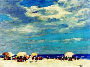 Beach Scene 2 by Edward Potthast - Oil Painting Reproduction