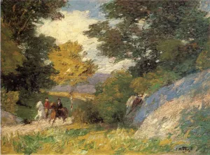 Bridle Path by Edward Potthast Oil Painting