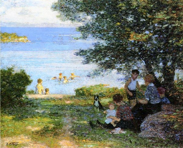 Main Product Photo of By the Water Painting by Edward Potthast