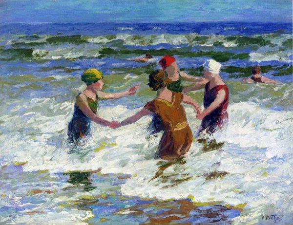 Main Product Photo of Circle of Friends Painting by Edward Potthast
