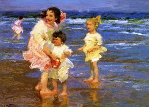 Cold Feet by Edward Potthast Oil Painting