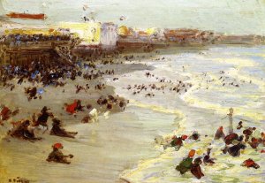 Coney Island by Edward Potthast Oil Painting