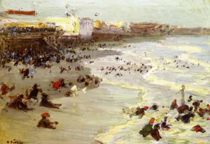 Coney Island Oil painting by Edward Potthast