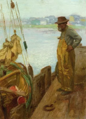 Gloucester Fisherman by Edward Potthast - Oil Painting Reproduction