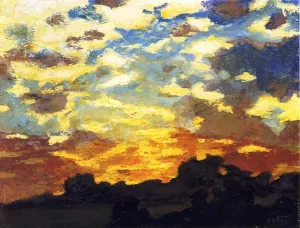 Golden Sunset painting by Edward Potthast