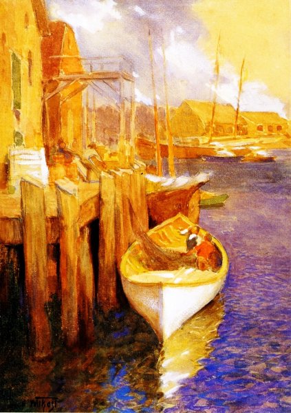 Main Product Photo of Hauling Nets Painting by Edward Potthast