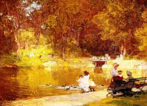 In Central Park by Edward Potthast Oil Painting