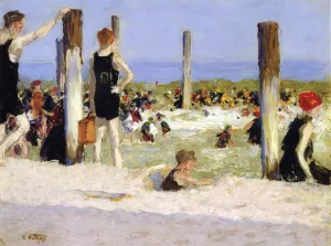 In the Dog Days by Edward Potthast Oil Painting
