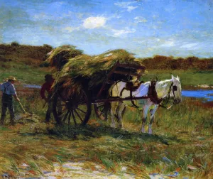 In the Salt Marshes by Edward Potthast - Oil Painting Reproduction