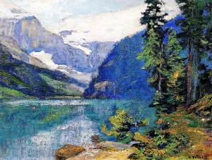 Lake Louise by Edward Potthast - Oil Painting Reproduction