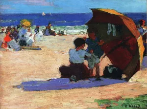 Making Repairs by Edward Potthast - Oil Painting Reproduction