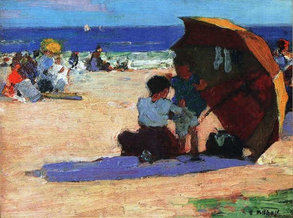 Main Product Photo of Making Repairs Painting by Edward Potthast
