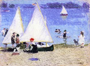 Off Shore by Edward Potthast - Oil Painting Reproduction