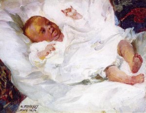Playtime Oil painting by Edward Potthast