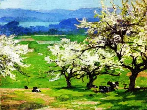 Springtime by Edward Potthast - Oil Painting Reproduction