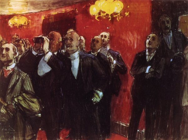 Main Product Photo of Standing Room Only Painting by Edward Potthast