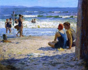 Sun and Shade Oil painting by Edward Potthast