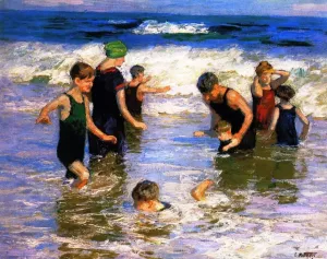The Bathers Oil painting by Edward Potthast