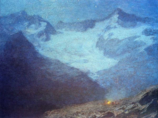 Main Product Photo of The Fires of St. John's Eve Painting by Edward Potthast