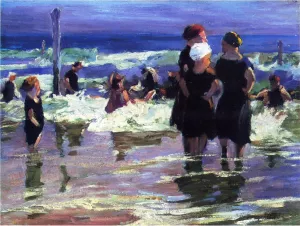 The Gossips by Edward Potthast - Oil Painting Reproduction