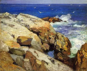 The Maine Coast by Edward Potthast - Oil Painting Reproduction