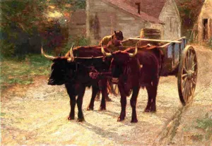 The Ox Cart by Edward Potthast Oil Painting