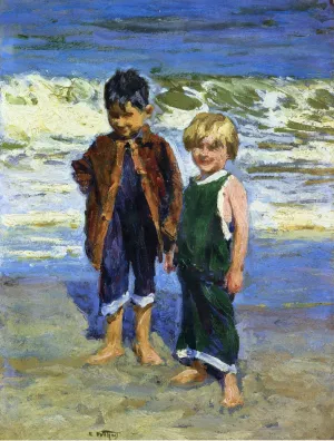 Two Boys by Edward Potthast - Oil Painting Reproduction