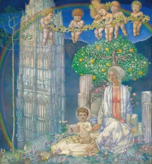 Our Lady of Promise by Edward Reginald Frampton Oil Painting