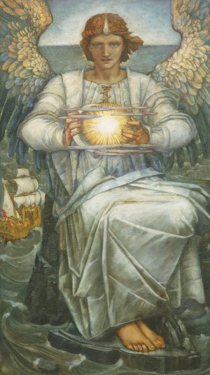 The Angel Of The Sea by Edward Reginald Frampton Oil Painting