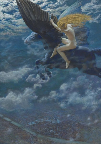 Main Product Photo of Dream Idyll  Painting by Edward Robert Hughes