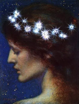 Noc by Edward Robert Hughes Oil Painting