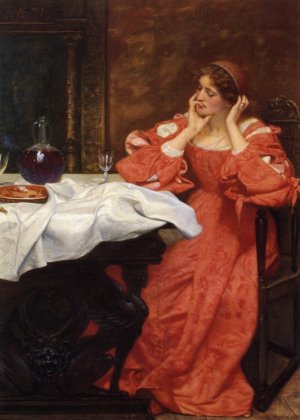 The Shrew Katherina by Edward Robert Hughes Oil Painting