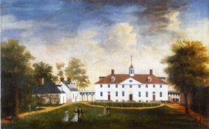 Mount Vernon from the Carriage Entrance by Edward Savage Oil Painting